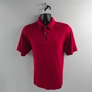 VTG Tiger woods collection golf polo shirt mens red Medium 5370‎